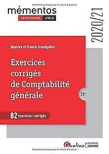 Exercices corrigés de comptabilité générale  Book, Livres, Livres Autre, Envoi