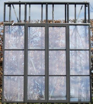 steellook aluminium terrasram , raam 230 x 270 zwart 9005, Doe-het-zelf en Bouw, Deurkozijn, 225 cm of meer, Ophalen of Verzenden