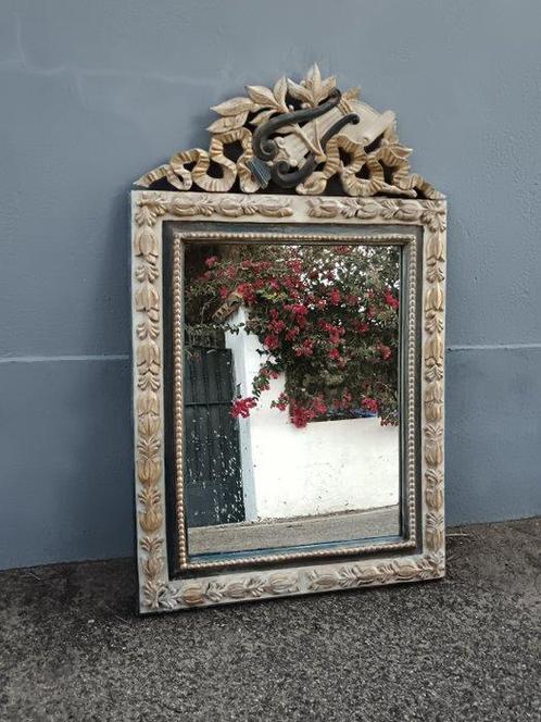 Miroir - Bois - Miroir XXL, Antiek en Kunst, Curiosa en Brocante