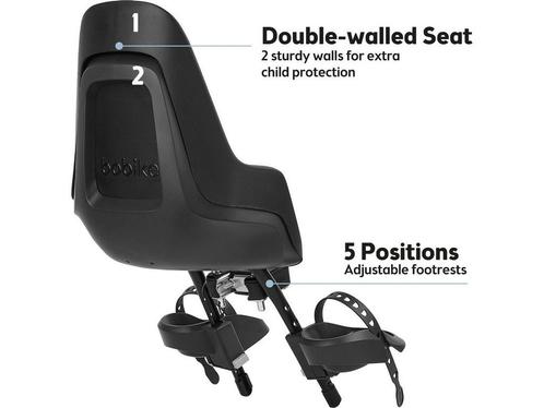 Bobike One Mini Fietsstoeltje Voor - Urban Black, Huis en Inrichting, Woonaccessoires | Overige, Zo goed als nieuw, Verzenden