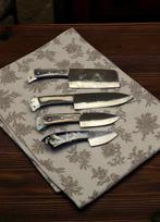 Set of 4, Hand-Forged with Old Steel, Japanese Style Knives