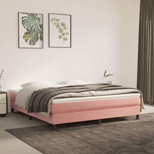 vidaXL Pocketveringmatras 180x200x20 cm fluweel roze, Huis en Inrichting, Slaapkamer | Matrassen en Bedbodems, Nieuw, Verzenden