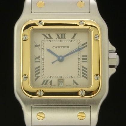 Cartier Santos Galbée 1566 uit 2005, Handtassen en Accessoires, Horloges | Dames, Verzenden