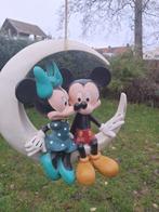 Mickey Mouse - Mickey & Minnie sitting on the moon - 41 cm, Verzamelen, Nieuw