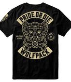 PRIDE or Die T-Shirt Wolfpack Zwart, Kleding | Heren, Pride or Die, Nieuw, Maat 56/58 (XL), Vechtsport