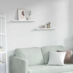 vidaXL Wandplank met plank 2 pcs Wit Marmer 60 x 9 x 3 cm, Verzenden, Nieuw