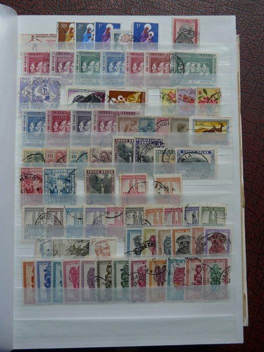 Belgisch-Congo - Stockbook-stempels uit Belgisch Congo en, Postzegels en Munten, Postzegels | Europa | België