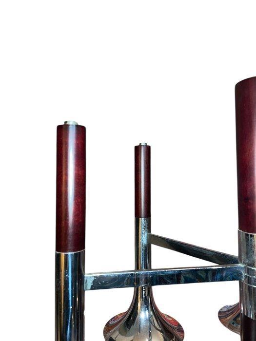 Goffredo Reggiani - Lustre - Bois, Chrome, Métal, Antiquités & Art, Antiquités | Éclairage