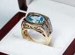 Zonder Minimumprijs - Ring - 925 zilver - 5,50 ct blauwe, Handtassen en Accessoires, Ringen, Nieuw