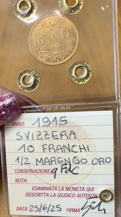 Zwitserland. 10 Francs 1915 B Bern, Postzegels en Munten, Munten | Europa | Niet-Euromunten