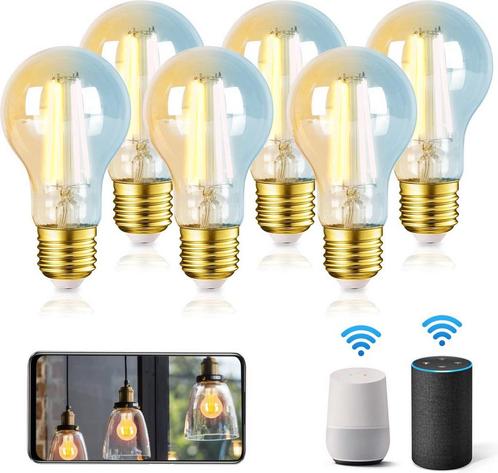 Aigostar LED Filament lamp - Dimbaar - 6W - E27 - 6 Stuks, Huis en Inrichting, Lampen | Overige, Verzenden