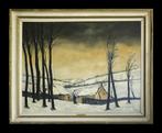Gustave Helinck (1884-1954) - Lhiver en flandre, Antiek en Kunst