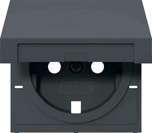 Gira Schuko Afdekplaat Antraciet 55 - 492228, Doe-het-zelf en Bouw, Elektriciteit en Kabels, Verzenden