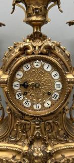 Klok en garnituur set (3) - Brons, Messing - 1920-1930, Antiek en Kunst