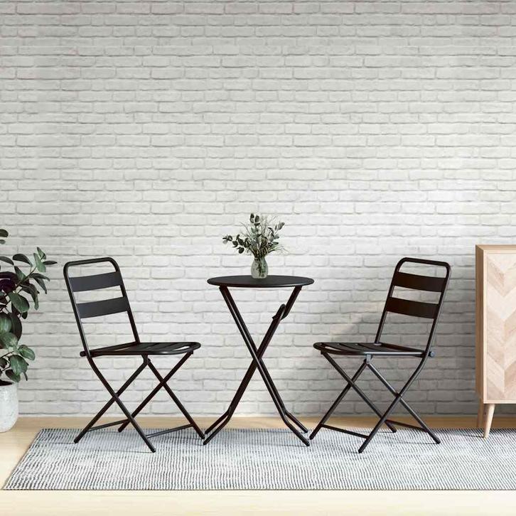 vidaXL 10 st Wandpanelen 3D witte baksteen EPS, Doe-het-zelf en Bouw, Platen en Panelen, Nieuw, Verzenden