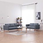 vidaXL Bankstel stof donkergrijs, Verzenden