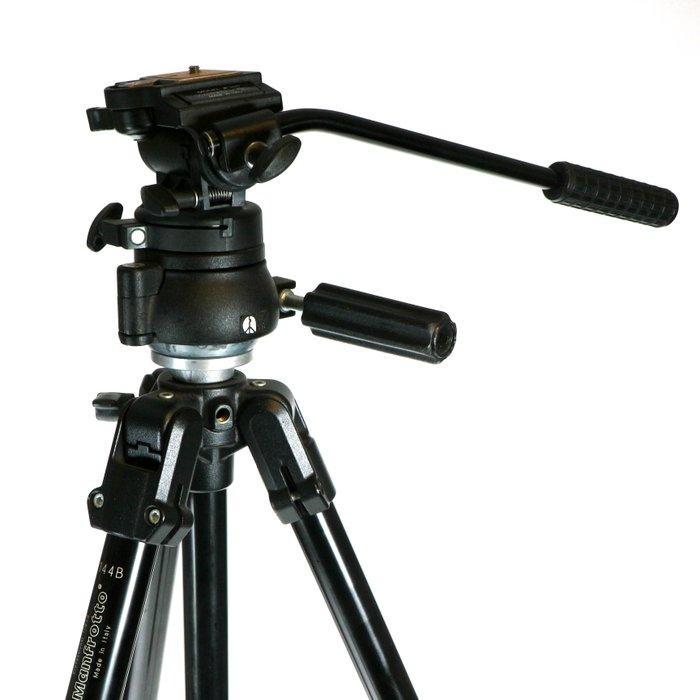 Manfrotto 144B/EK08 + 138 video kop Statief, Verzamelen, Foto-apparatuur en Filmapparatuur