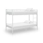 vidaXL Stapelbed metaal wit 90x200 cm, Verzenden, Nieuw