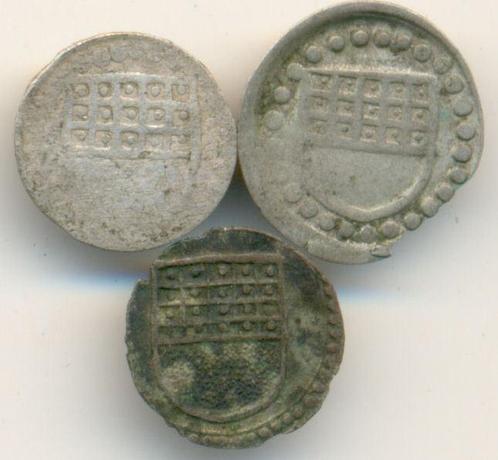 Lot 3 verschiedene Heller o J Ulm Stadt: Ulmer Stadtschild, Postzegels en Munten, Munten | Europa | Niet-Euromunten, België, Verzenden