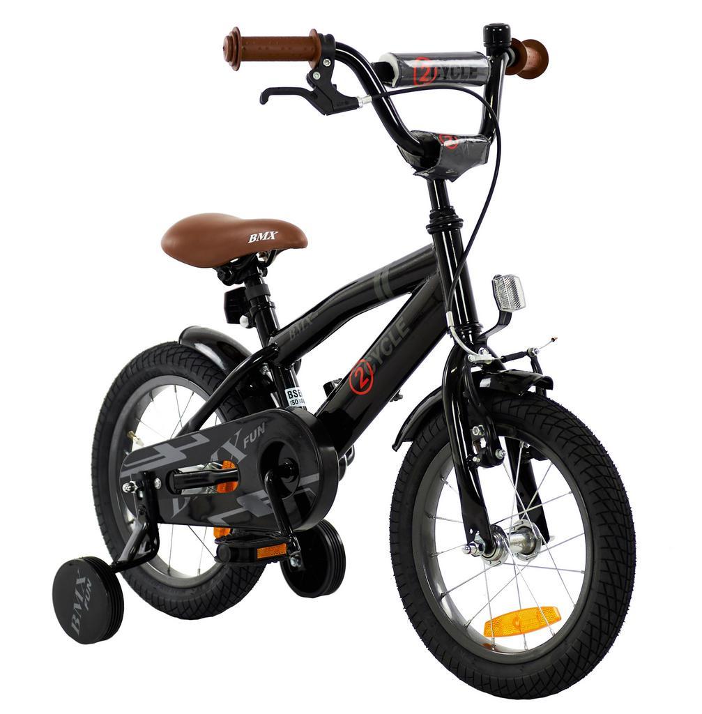 2Cycle BMX-Fun Kinderfiets - 14 inch - Zwart — Vélos | Vélos pour enfant — 2ememain