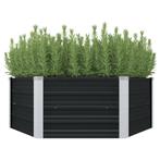 vidaXL Plantenbak verhoogd 129x129x45cm gegalvaniseerd staal, Tuin en Terras, Bloempotten, Verzenden, Nieuw