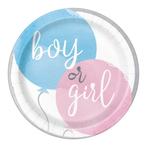 Gender Reveal Borden 23cm 8st, Verzenden