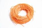 Pitriet Rattan 2mm +/- 50gram. Oranje Pitriet Rattan 2mm, Nieuw