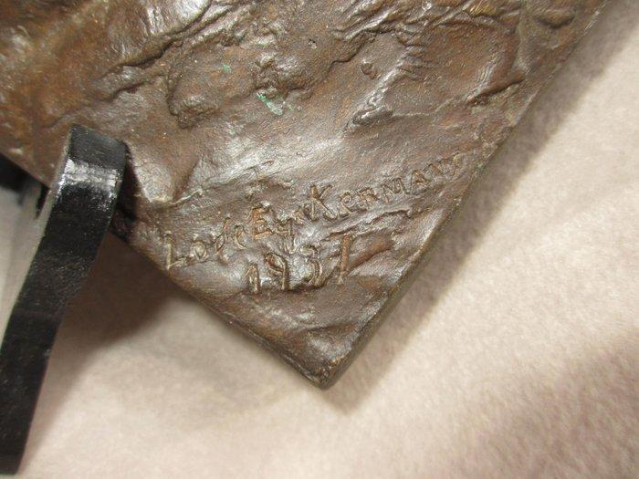 Lode Eyckermans - lode eyckermans - Plaquette - Gepatineerd, Antiek en Kunst, Curiosa en Brocante