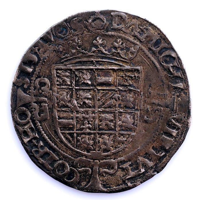 Spanje. Carlo V Imperatore (1516-1556). Real 1521-1532, Postzegels en Munten, Munten | Europa | Niet-Euromunten