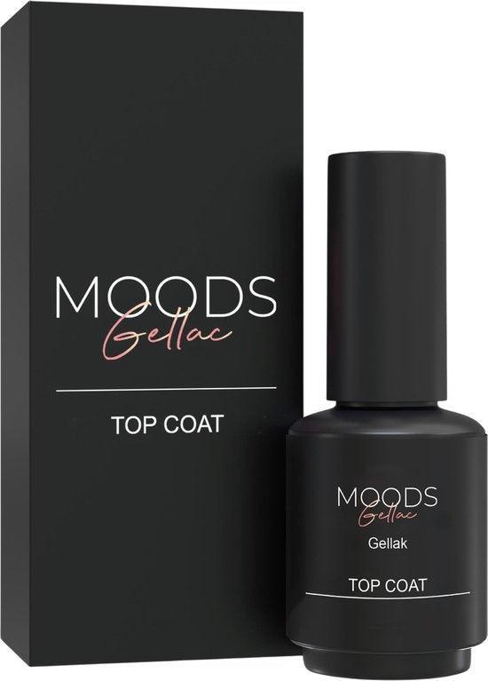 Tweedekans | Moods Gellac - Top Coat - Nagellak - 15 ML, Handtassen en Accessoires, Uiterlijk | Lichaamsverzorging, Ophalen of Verzenden