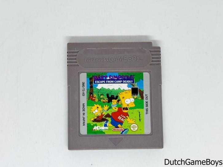 Gameboy Classic - Bart Simpsons - Escape From Camp Deadly -, Games en Spelcomputers, Games | Nintendo Game Boy, Gebruikt, Verzenden