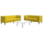 vidaXL 2-delige Loungeset Chesterfield met bolsters fluweel, Huis en Inrichting, Verzenden, Nieuw