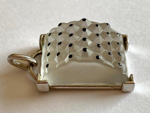 René Lalique - “Cactus” - 925. Plata, Cristal - Hanger, Antiek en Kunst, Antiek | Glaswerk en Kristal