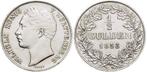 1/2 Gulden 1853 Wuerttemberg Wilhelm I 1816-1864, Verzenden, België