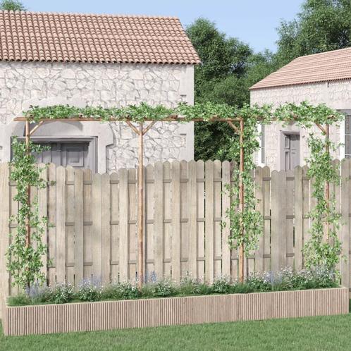 vidaXL Pergola 385x40x205 cm bamboe, Jardin & Terrasse, Poteaux, Poutres & Planches, Envoi