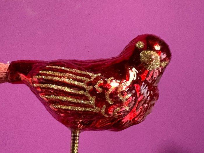 Krebs - Kerstdecoratie Inge-Magic: 6 vogeltjes (rood) op, Diversen, Kerst