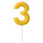 3 Jaar Kaarsen 4,5cm, Verzenden