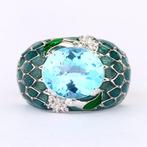 Zonder Minimumprijs - Ring Zilver - 8.38ct. tw. Topaas -, Nieuw