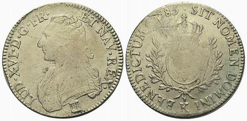 Ecu 1785 Bordeaux Frankreich: Ludwig Xvi, 1774-1793, Timbres & Monnaies, Monnaies | Europe | Monnaies non-euro, Envoi
