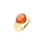 Vintage gouden ring met saffier (gouden sieraden, geelgoud), Handtassen en Accessoires, Ringen, Gebruikt, Overige kleuren, Ophalen of Verzenden