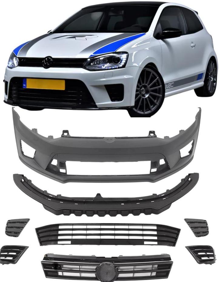 Voorbumper WRC-look | Volkswagen Polo | 6R&6C | 2009-2017, Auto-onderdelen, Carrosserie, Nieuw, Volkswagen, Verzenden