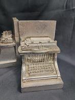 Silea - Serre-livres - Machine a écrire - résine et metal