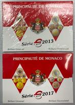 Monaco. Year Set (FDC) 2013/2017 (2 sets), Timbres & Monnaies, Monnaies | Europe | Monnaies euro