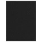 vidaXL Deurmat 90x120 cm zwart, Tuin en Terras, Verzenden, Nieuw