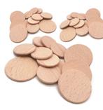 Set van 100 houten schijven (dia: 5 cm, dikte: 3,2 mm, beuk, Doe-het-zelf en Bouw, Verzenden, Nieuw