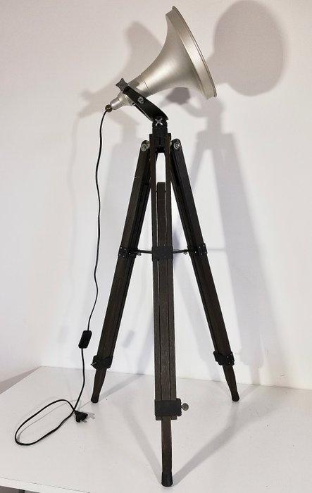 Staande lamp - Industriële vuurtoren met tripod - Aluminium, Antiek en Kunst, Antiek | Wandborden en Tegels