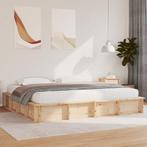 vidaXL Bedframe met opslag Bruin 180 x 200 cm Hout, Huis en Inrichting, Slaapkamer | Bedden, Verzenden, Nieuw
