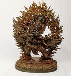Standbeeld - Turquoise, Verguld brons - Bodhisattva,