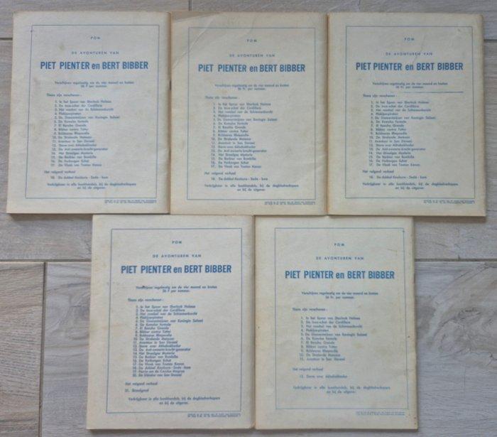 Piet Pienter en Bert Bibber 1, 2, 3, 10 & 11 - 5 Album -, Boeken, Stripverhalen