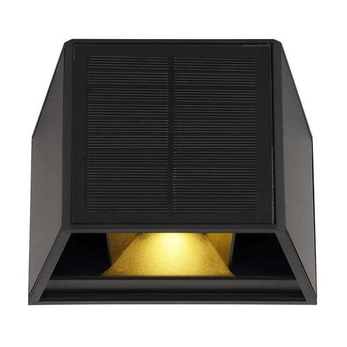 Zonnepaneel wandlamp zwart 1W LED 3000K IP54, Tuin en Terras, Buitenverlichting, Nieuw, Led, Netvoeding, Verzenden